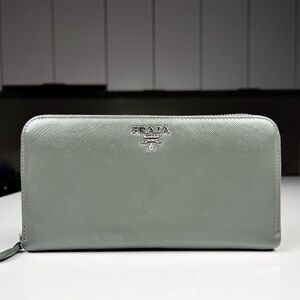 Prada Saffiano Leather Long Wallet